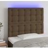 Čelo postele s LED 100x5x118/128 cm textil [3122852] (Barva Taupe)
