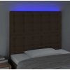 Čelo postele s LED 100x5x118/128 cm textil [3122852] (Barva Taupe)