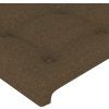 Čelo postele s LED 100x5x118/128 cm textil [3122852] (Barva Taupe)