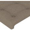 Čelo postele s LED 100x5x118/128 cm textil [3122852] (Barva Taupe)