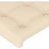Čelo postele s LED 100x5x118/128 cm textil [3122852] (Barva Taupe)