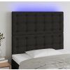 Čelo postele s LED 100x5x118/128 cm textil [3122852] (Barva Taupe)