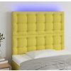 Čelo postele s LED 100x5x118/128 cm textil [3122852] (Barva Taupe)