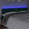 Čelo postele s LED 200x5x78/88 cm samet [3121540] (Barva Černá)