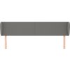Čelo postele typu ušák 183x16x78/88 cm textil [3118503] (Barva Tmavě šedá)