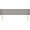Čelo postele typu ušák 183x16x78/88 cm textil [3118503] (Barva Tmavě šedá)