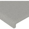 Čelo postele typu ušák 183x16x78/88 cm textil [3118503] (Barva Tmavě šedá)