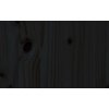 Čelo postele 125,5 x 4 x 100 cm masivní borovice [817934] (Barva Černá)