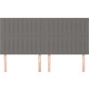Čelo postele 180x5x118/128 cm látkové [3116584] (Barva Světle šedá)