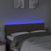 Čelo postele s LED 144x5x78/88 cm textil [3121610] (Barva Světle šedá)