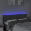 Čelo postele s LED 144x5x78/88 cm textil [3121610] (Barva Světle šedá)