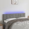 Čelo postele s LED 144x5x78/88 cm samet [3121665] (Barva Růžová)