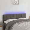 Čelo postele s LED 144x5x78/88 cm samet [3121665] (Barva Růžová)