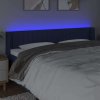 Čelo postele s LED 163 x 16 x 78/88 cm textil [3123482] (Barva Černá)
