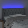 Čelo postele s LED 93 x 16 x 78/88 cm textil [3123558] (Barva Taupe)