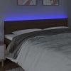 Čelo postele s LED 200x5x78/88 cm textil [3121776] (Barva Černá)