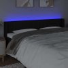 Čelo postele s LED 203 x 16 x 78/88 cm textil [3123496] (Barva Světle šedá)