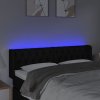 Čelo postele s LED 163 x 16 x 78/88 cm textil [3123579] (Barva Tmavě šedá)