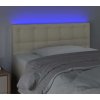 Čelo postele s LED 90x5x78/88 cm umělá kůže [3121690] (Barva Černá)