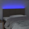 Čelo postele s LED 100x5x78/88 cm textil [3121606] (Barva Taupe)