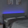 Čelo postele s LED 144x5x78/88 cm textil [3121755] (Barva Krémová)