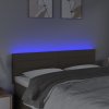 Čelo postele s LED 144x5x78/88 cm textil [3121755] (Barva Krémová)