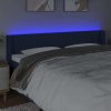 Čelo postele s LED 183 x 16 x 78/88 cm textil [3123494] (Barva Modrá)