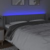 Čelo postele s LED 183 x 16 x 78/88 cm textil [3123494] (Barva Modrá)