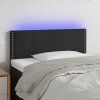 Čelo postele s LED 90x5x78/88 cm samet [3121509] (Barva Tmavě šedá)