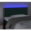 Čelo postele s LED 90x5x78/88 cm samet [3121509] (Barva Tmavě šedá)