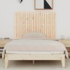 Nástěnné čelo postele 140x3x90 cm masivní borové dřevo [824921] (Barva medová hnědá)