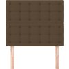 Čelo postele 90x5x118/128 cm látkové [3116751] (Barva Tmavě hnědá)