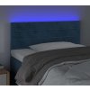 Čelo postele s LED 90x5x78/88 cm samet [3121788] (Barva Světle šedá)