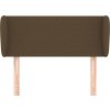 Čelo postele typu ušák 83x23x78/88 cm textil [3116841] (Barva Tmavě hnědá)