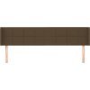 Čelo postele typu ušák 203 x 16 x 78/88 cm textil [3118794] (Barva Taupe)