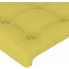 Čelo postele s LED 103 x 16 x 78/88 cm textil [3123660] (Barva Světle šedá)