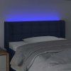 Čelo postele s LED 103 x 16 x 78/88 cm textil [3123660] (Barva Světle šedá)
