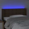 Čelo postele s LED 103 x 16 x 78/88 cm textil [3123660] (Barva Světle šedá)