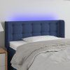 Čelo postele s LED 103 x 16 x 78/88 cm textil [3123660] (Barva Světle šedá)