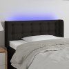 Čelo postele s LED 103 x 16 x 78/88 cm textil [3123660] (Barva Světle šedá)