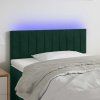 Čelo postele s LED 100x5x78/88 cm samet [3121893] (Barva Tmavě šedá)