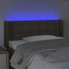 Čelo postele s LED 83 x 16 x 78/88 cm textil [3123648] (Barva Taupe)