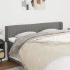 Čelo postele typu ušák 163 x 16 x 78/88 cm textil [3119014] (Barva Černá)