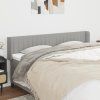 Čelo postele typu ušák 163 x 16 x 78/88 cm textil [3119014] (Barva Černá)