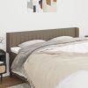Čelo postele typu ušák 163 x 16 x 78/88 cm textil [3119014] (Barva Černá)