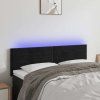 Čelo postele s LED 144x5x78/88 cm samet [3121805] (Barva Růžová)