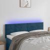 Čelo postele s LED 144x5x78/88 cm samet [3121805] (Barva Růžová)