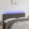 Čelo postele s LED 144x5x78/88 cm samet [3121805] (Barva Růžová)
