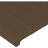Čelo postele typu ušák 83 x 16 x 78/88 cm textil [3118983] (Barva Tmavě hnědá)