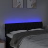 Čelo postele s LED 144 x 7 x 78/88 cm textil [3121949] (Barva Tmavě hnědá)